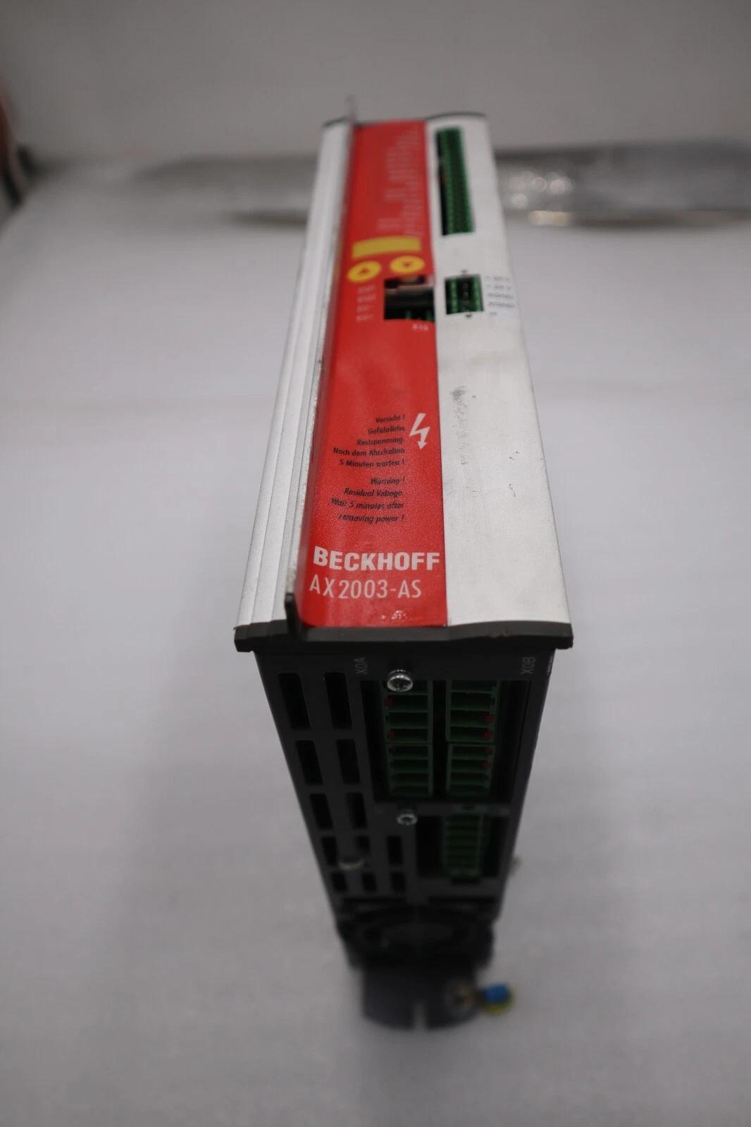 Beckhoff #AX2003-AS S60301-520 Digital Compact Servo Drive Amplifier STK K-407-D - Image 1