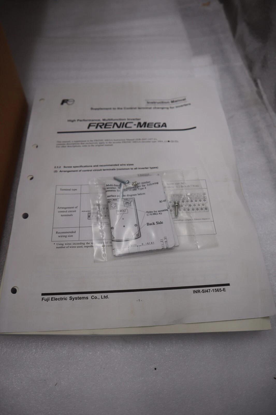 Fuji electric frn002g1s-2u frequency drive mega series 2 hp high/low duty #5004a - Image 5