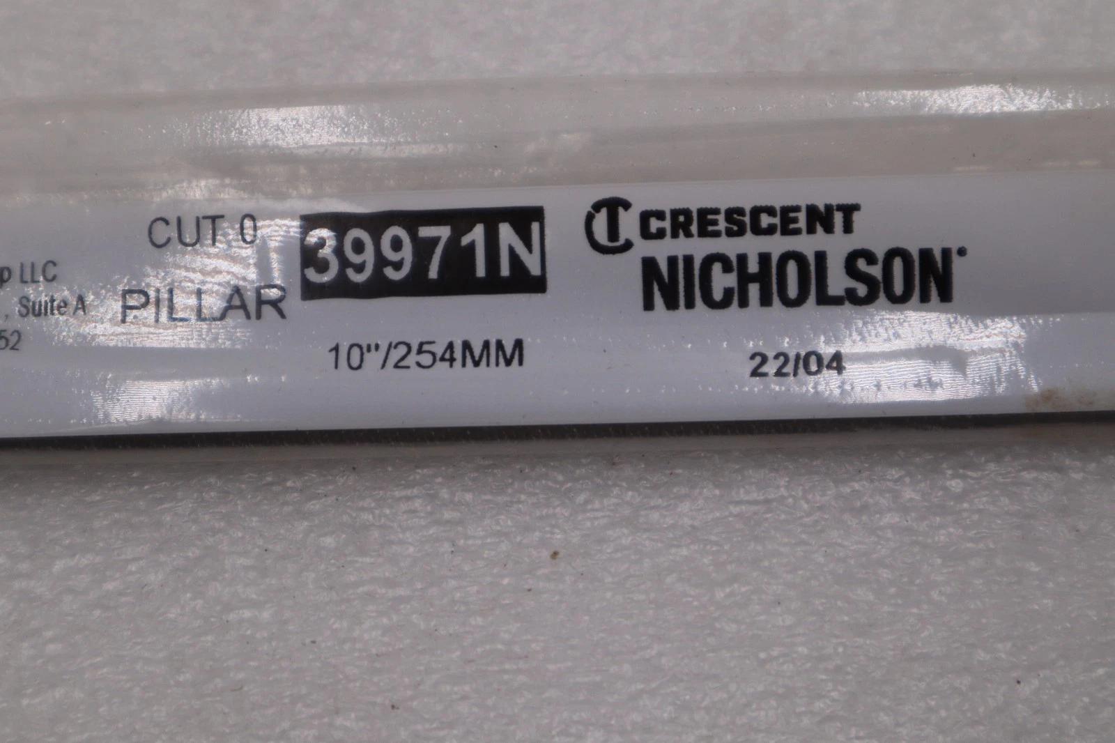 LOT OF 2 - NEW Cresent Nicholson Pillar File Cut 0 Item # 39971N #H710A - Image 1