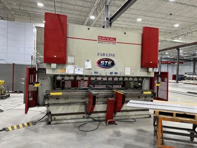 480 Ton, Baykal #APHS-4116X440, hydraulic press brake, 13' 4"OA, 139" between housing, 12.6"stroke - Image 1