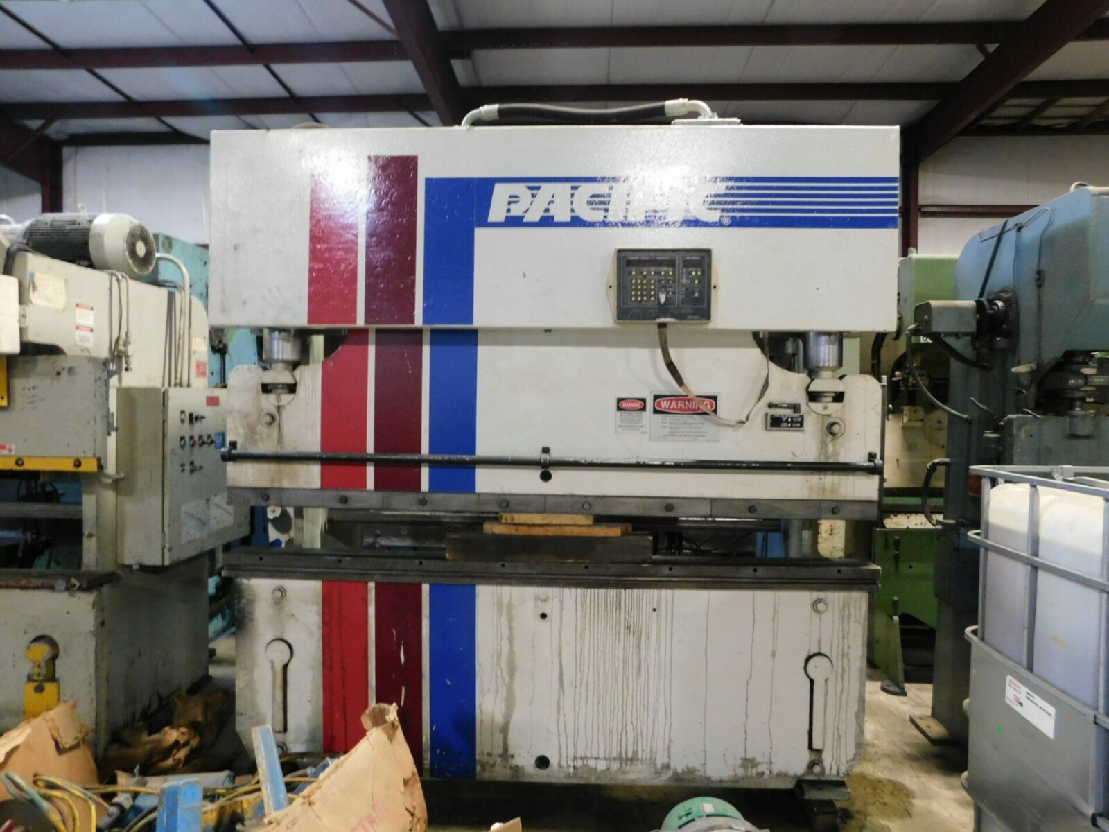 90 Ton, Pacific #J90-8, press brake with 1-Axis CNC back gauge with new 9x9 Control, 8' overall, 1989 - Image 5