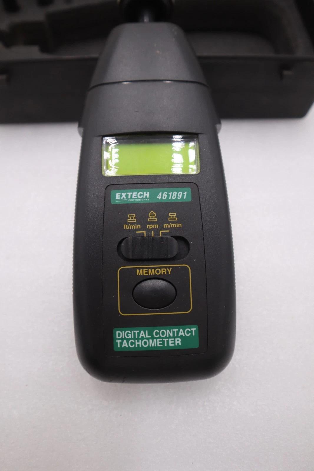 NEW EXTECH 461891 Tachometer +/-0.05% RPM Acc LCD STOCK H922 - Image 1