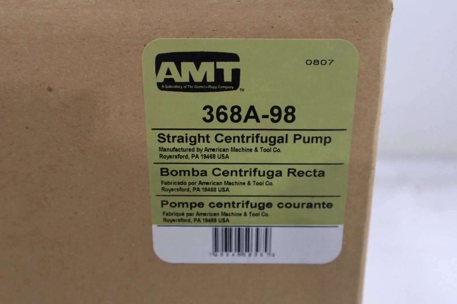AMT 368A-98 Pump With Weg 1/3 HP Motor (AMT 1626-067) Frame B56J NEW STOCK H1564 - Image 1