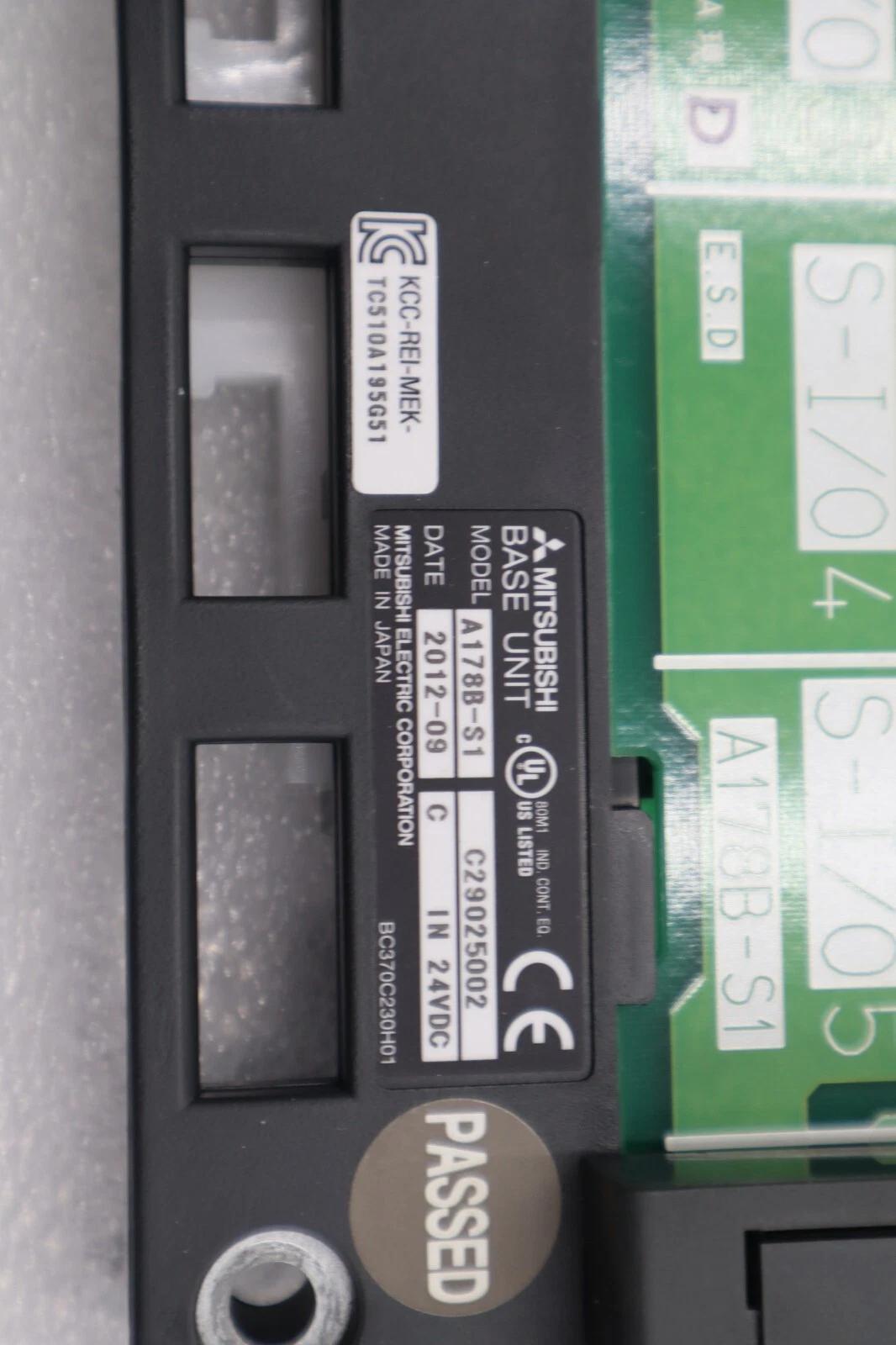 New mitsubishi a173uhcpu motion controller w/ a178b-s1 8-slot base unit #l-701 - Image 2