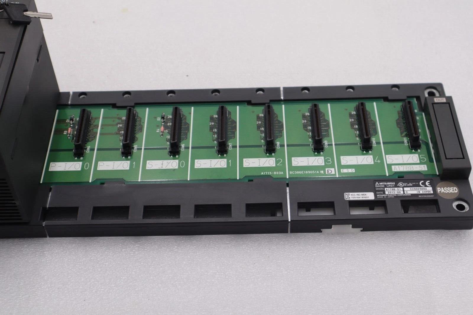 New mitsubishi a173uhcpu motion controller w/ a178b-s1 8-slot base unit #l-701 - Image 3