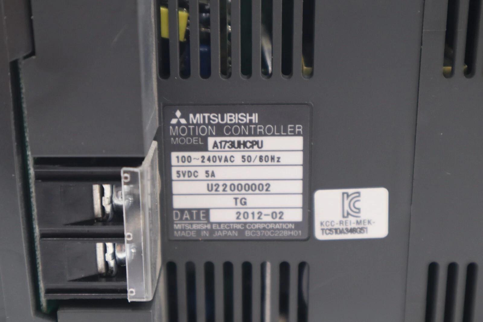 New mitsubishi a173uhcpu motion controller w/ a178b-s1 8-slot base unit #l-701 - Image 6