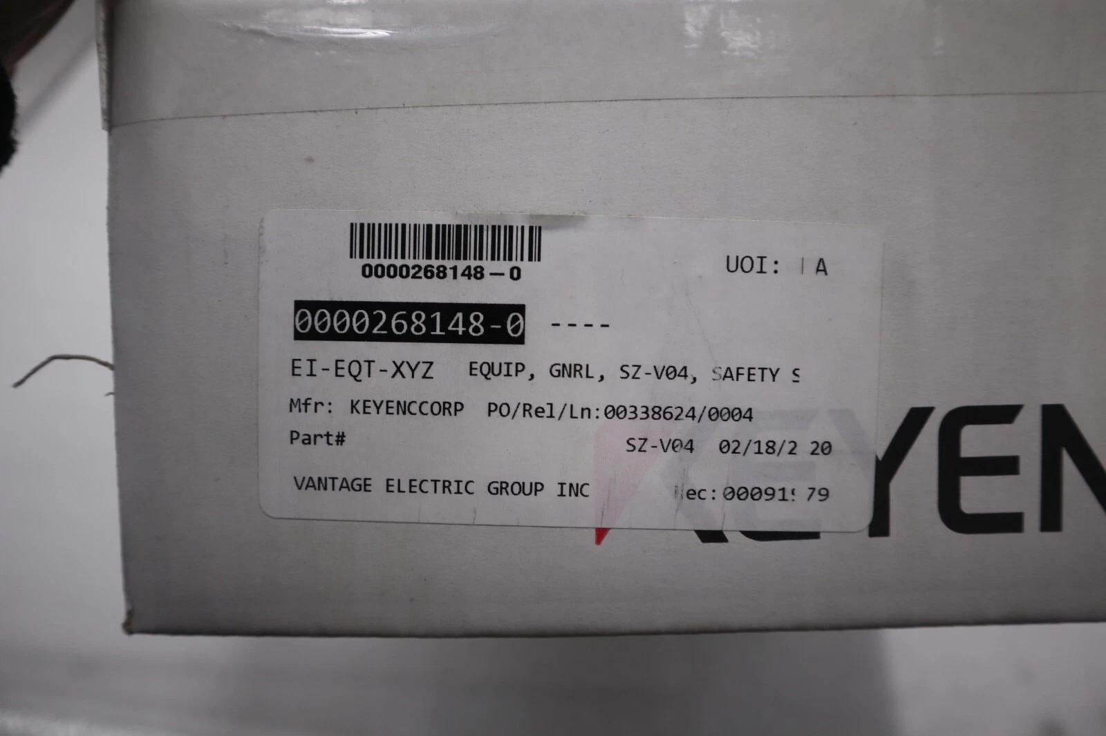 New Keyence SZ-V04 Safety Laser SZ-V04 Scanner STOCK G493 - Image 3