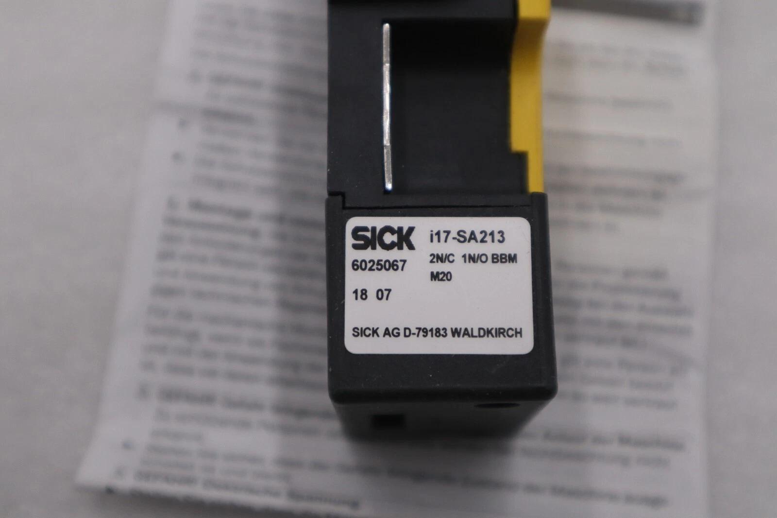 NEW OPEN BOX SICK i17-SA213 Safety Switch STOCK G408A - Image 2