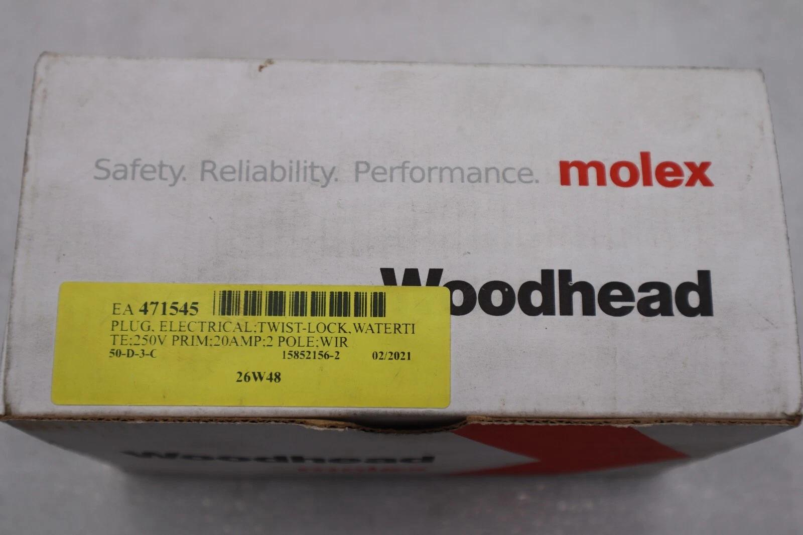 1301470021 Plug- Watertite Turnexwatert Controlled Automation t# 26W48, NEMA L6-20A STOCK 3979 - Image 2