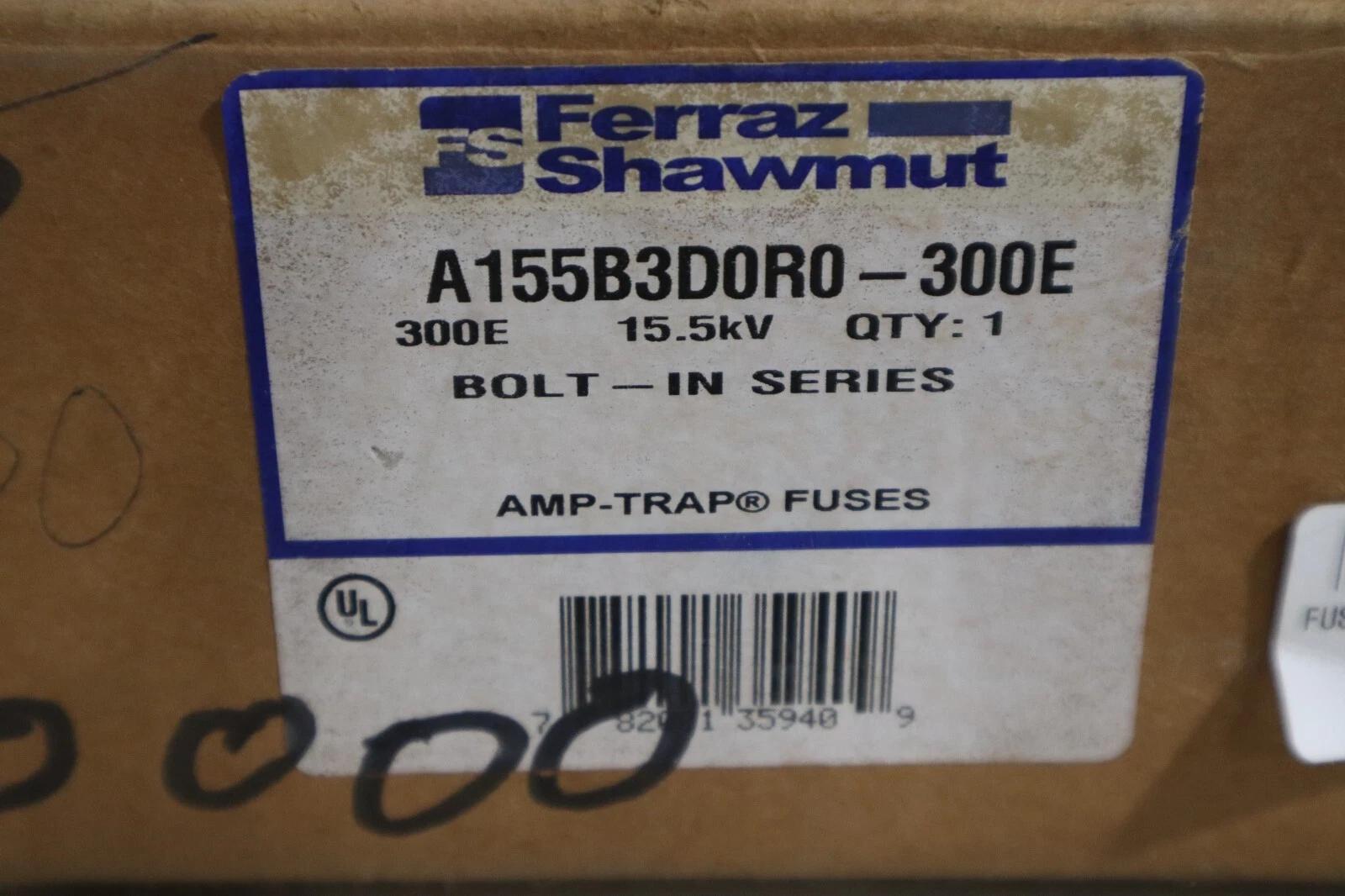 Mersen Ferrraz Shawmut Fuse A155B3D0R0-300E NEW IN BOX STOCK G163 - Image 2