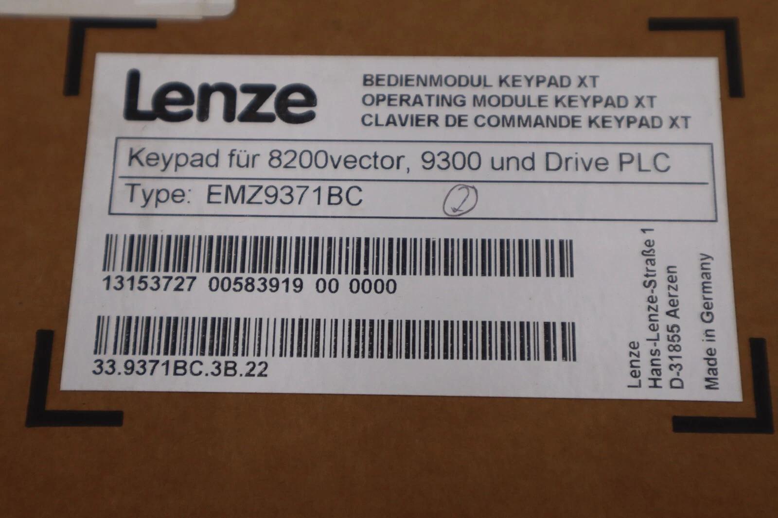 NEW OPEN BOX Lenze Inverter EMZ9371BC Keypad Operating Panel STOCK G558A - Image 3