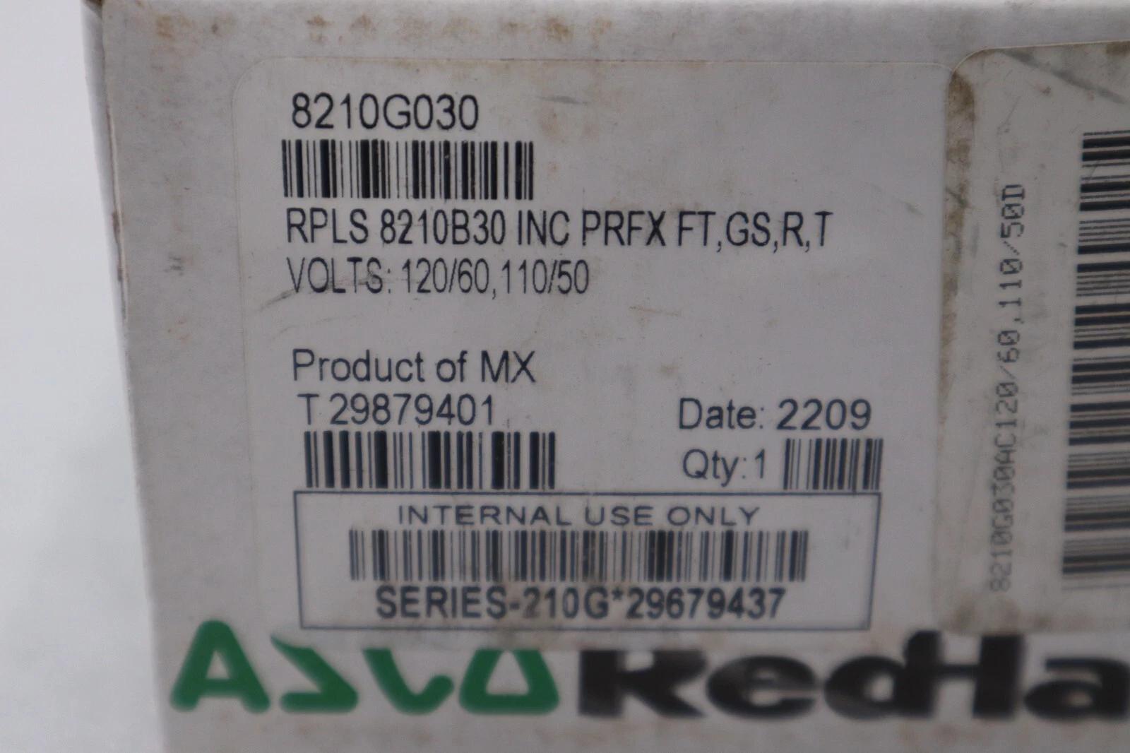 NEW IN BOX 1/2" ASCO 8210G030 Stainless Steel Solenoid Valve STOCK G569 - Image 3