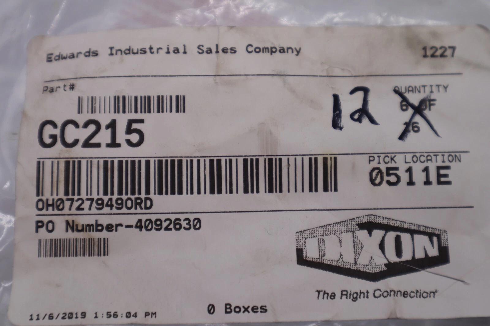 Dixon Boss GC215 Pressure Gauge Center Back Mount, 30psi (12 AVAILABLE) STK 3036 - Image 4
