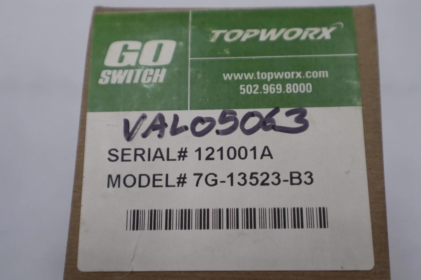 Topworx 7g-13523-b3 limit switches leverless go switch stock k-3732 - Image 1