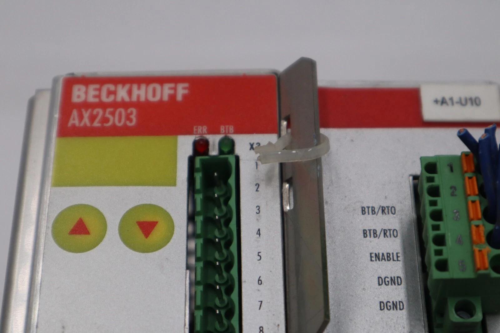 Beckhoff #AX2503-B750 ser 00808218561 servo drive stock 3437-d - Image 3