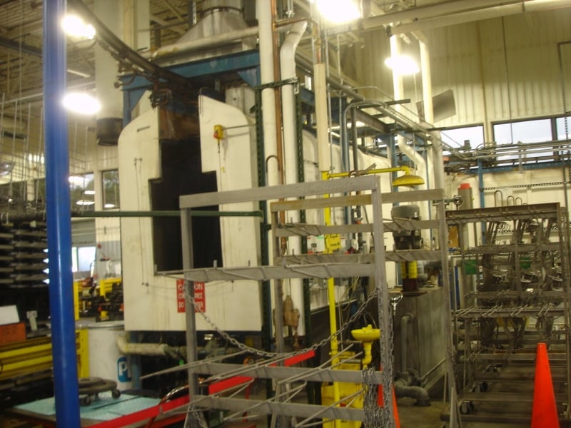 6-Stage Powder Coating System, Koch /Nordson, 30" width x 36" H Opening, 12 FPM - Image 1