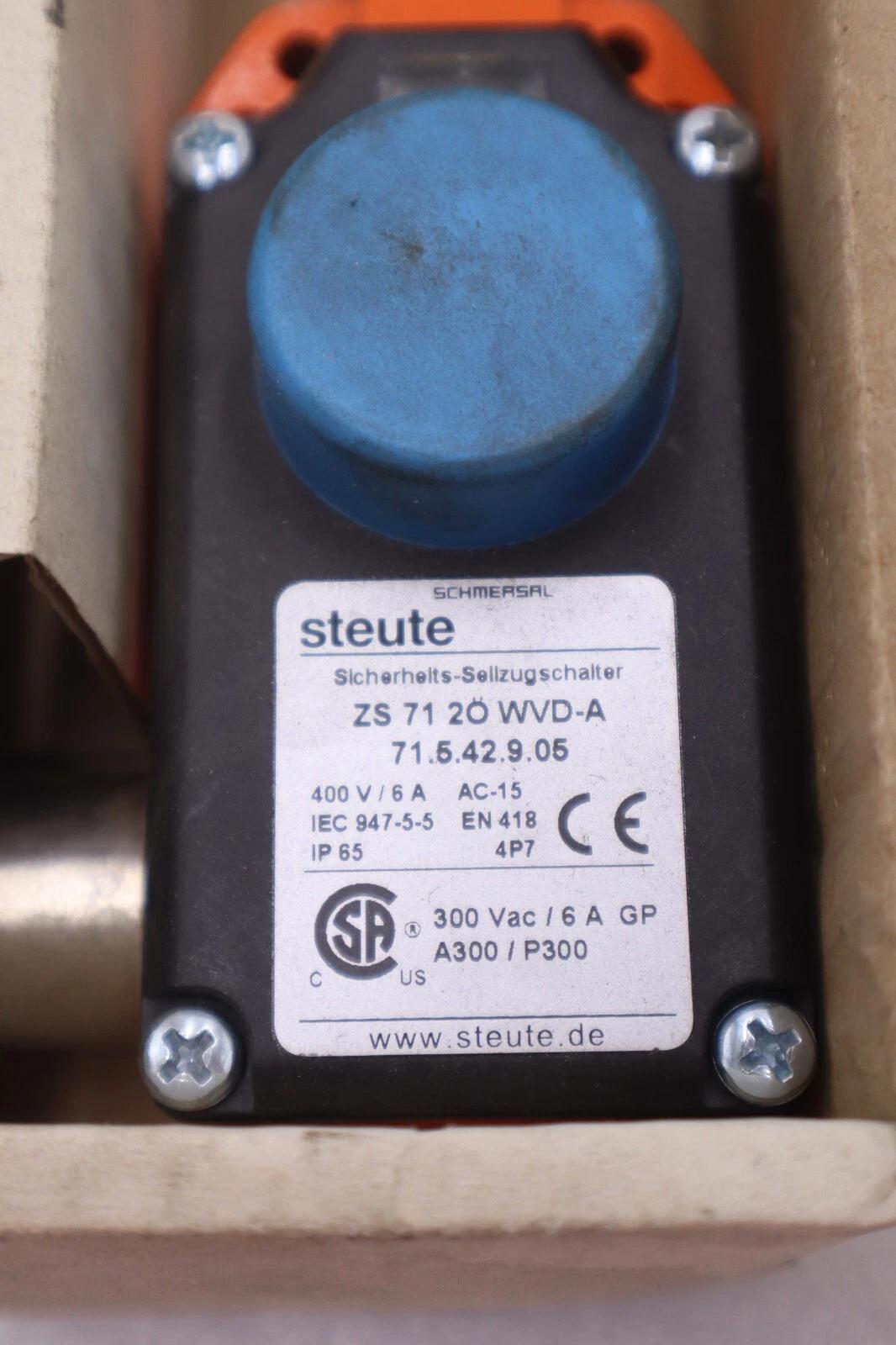 Steute zs71-20wvda safety switch stock #116-a - Image 2