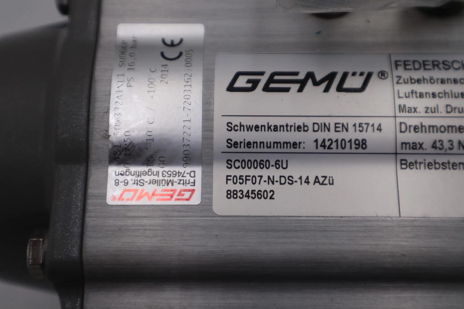 New open box gemu sc00060-6u-f05f07n-ds-14-azu stock g287a - Image 2