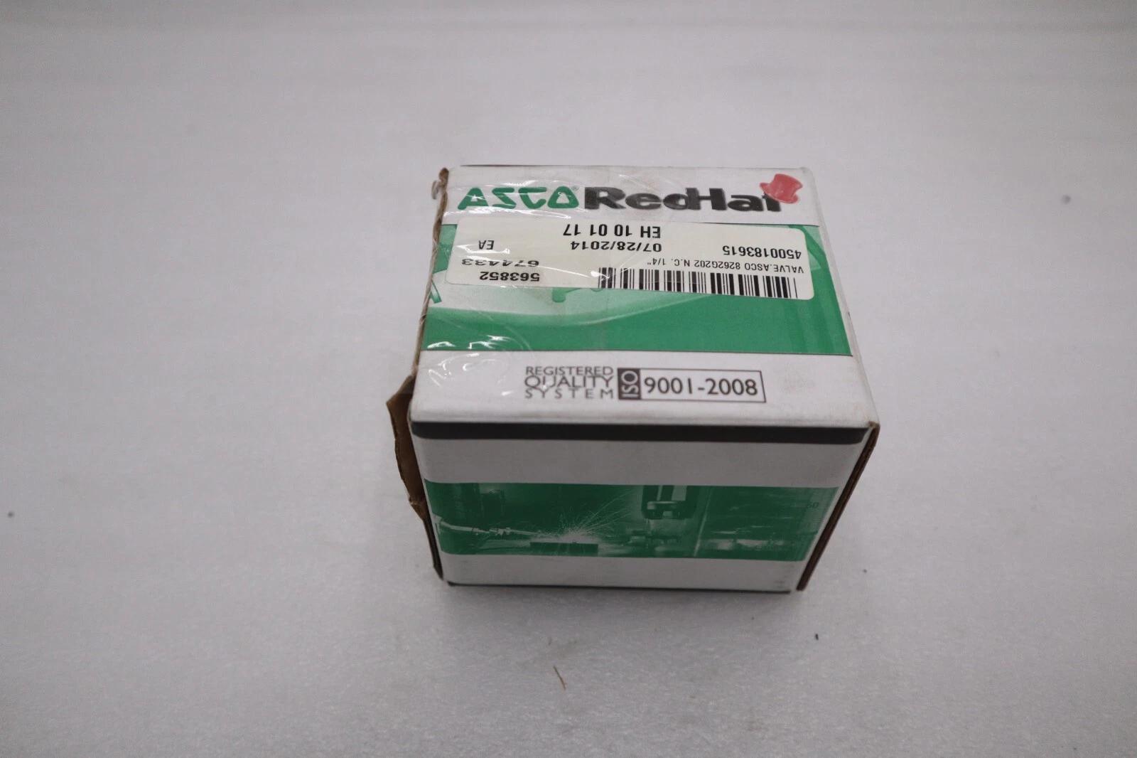 NEW OPEN BOX Asco SC8262H202 120V Ac Solenoid Valve 1/4" Pipe Size STOCK G825A - Image 1