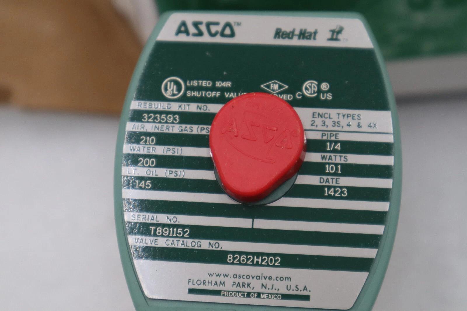 NEW OPEN BOX Asco SC8262H202 120V Ac Solenoid Valve 1/4" Pipe Size STOCK G825A - Image 3