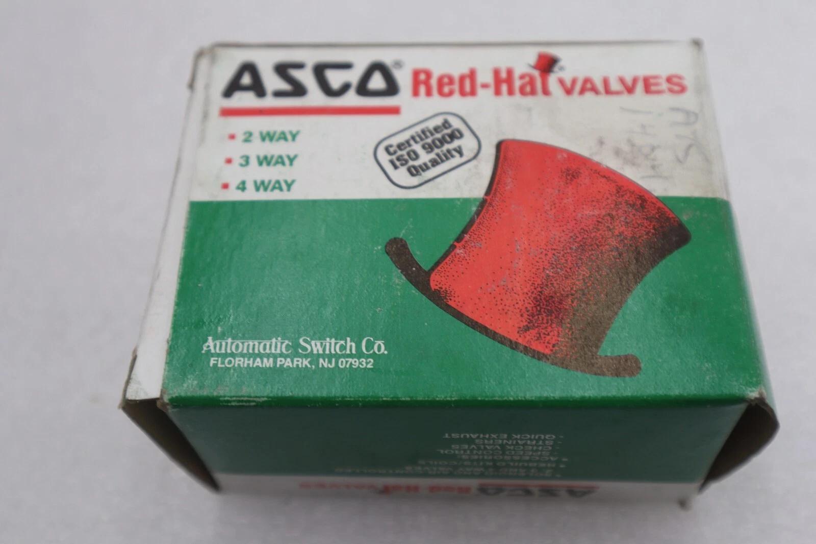 ASCO #8263C3 Red Hat II Solenoid Shutoff Valve 3/8", new open box, STK K-2875 - Image 1