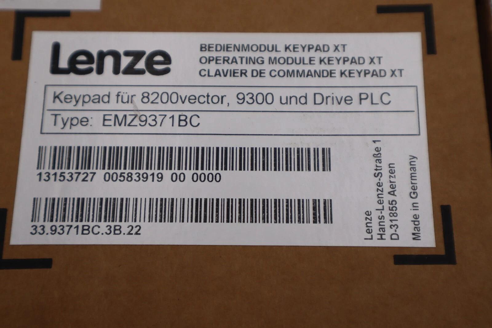 NEW OPEN BOX Lenze Inverter EMZ9371BC Keypad Operating Panel STOCK G557A - Image 3