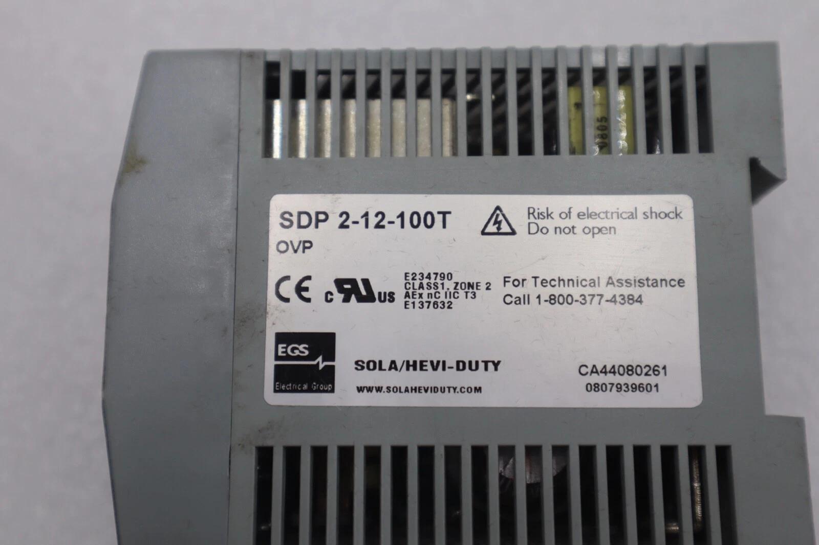 EGS Sola/Hevi-Duty SDP 2-12-100T Power Supply #K-3018 - Image 2