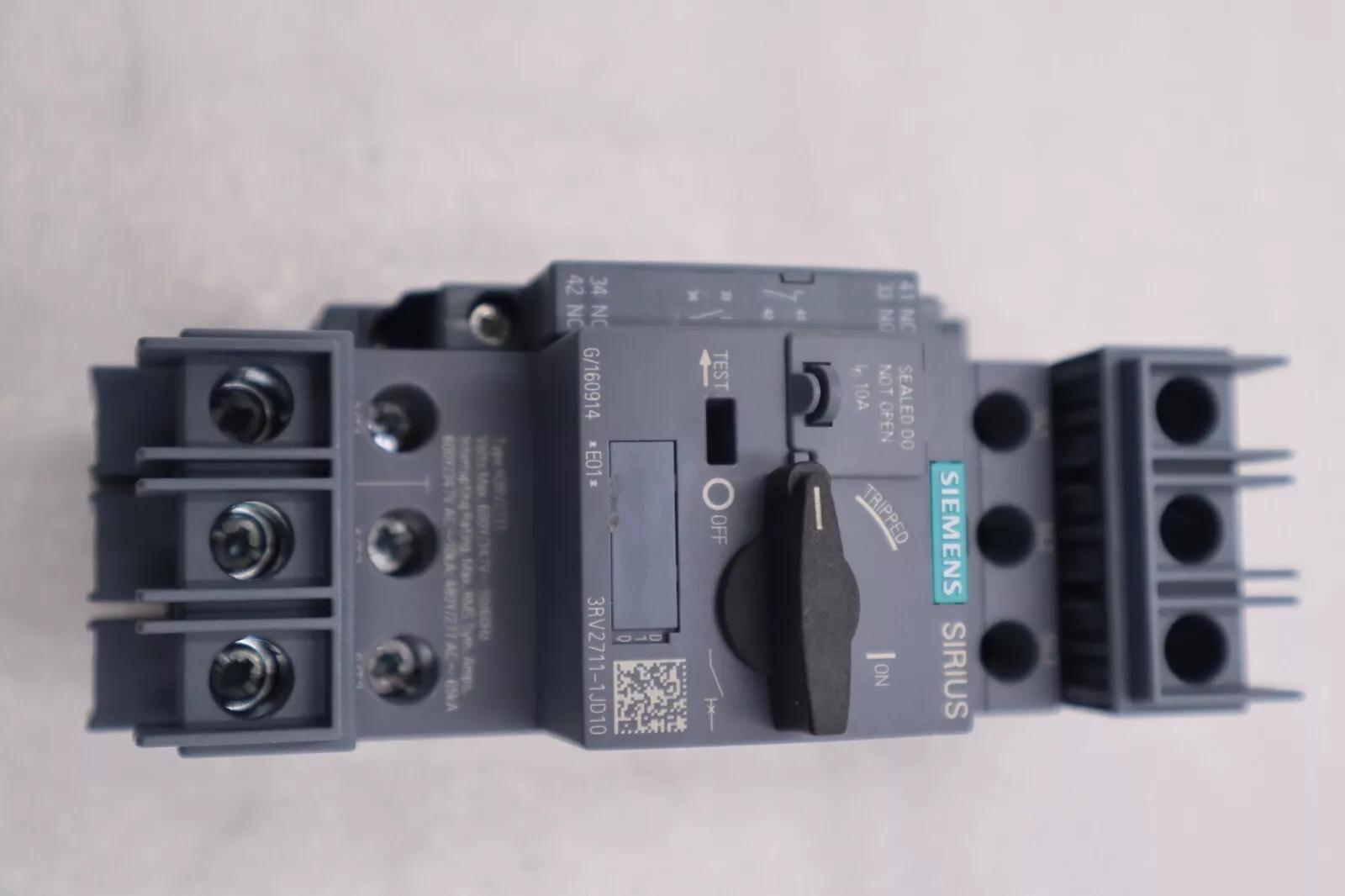 New siemens 3rv2901-1a lateral auxiliary switch 2 pole 1no/1nc stock b-1697 - Image 1