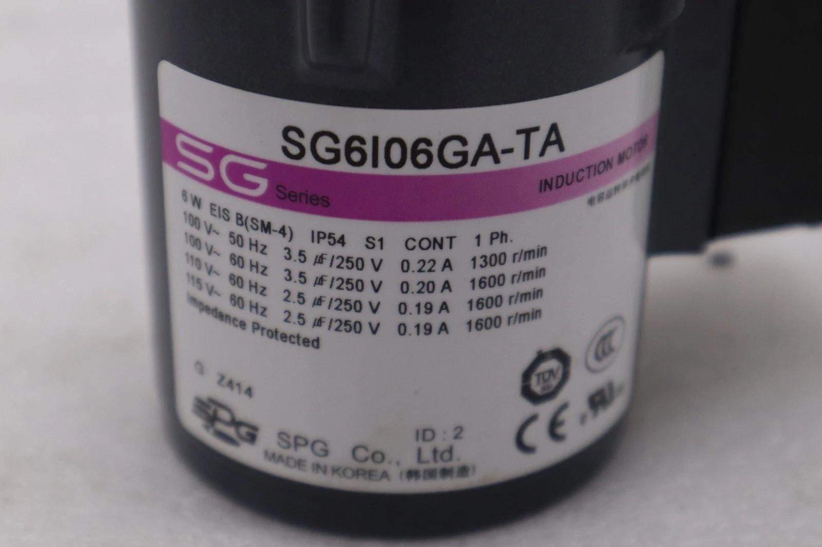 Panther industries sg6i06ga-ta induction motor sg series 6w 1 phase stock h784a - Image 2