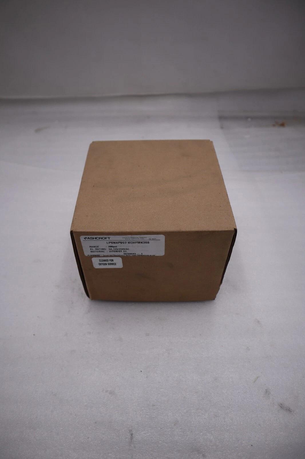 NEW ASHCROFT LPSN4PV07 XCHFMK36B Pressure Switch 200psi 5A 125/250VAC STOCK H172 - Image 3