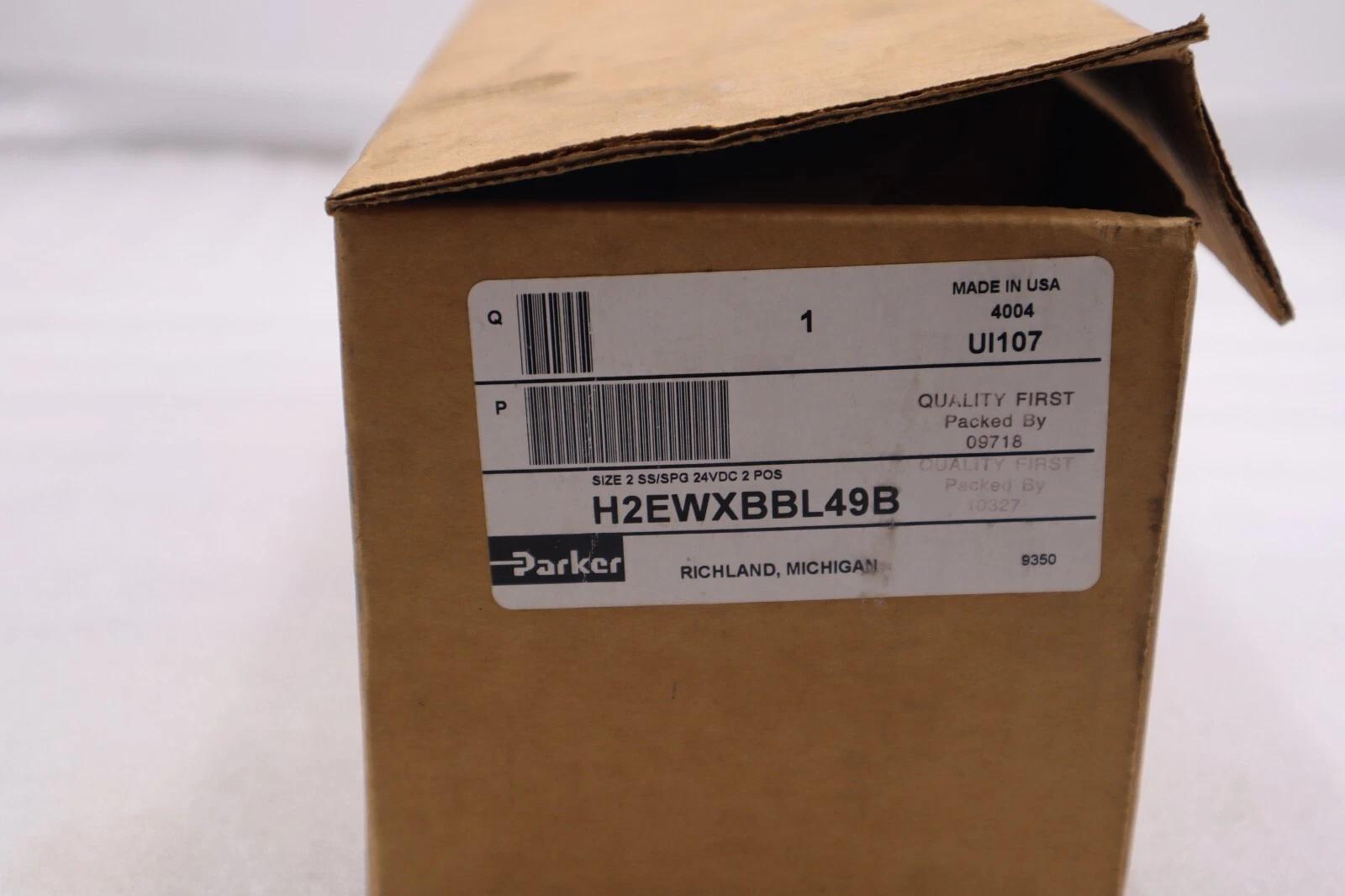 Parker #h2ewxbbl49b Solenoid Valve, new, STOCK L-541 - Image 1