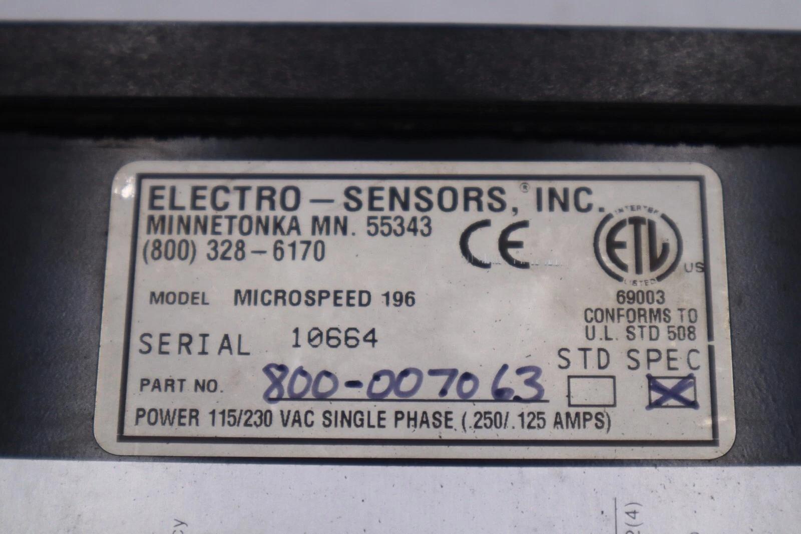 Drive control systems microspeed 196 controller single phase stock 2398a - Image 2