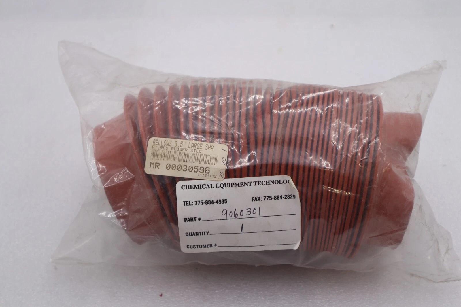NEW 9060301 Bellows Orange Rubber Type Boot 4 1/2" OD 3-1/2" ID STK K1722 - Image 1