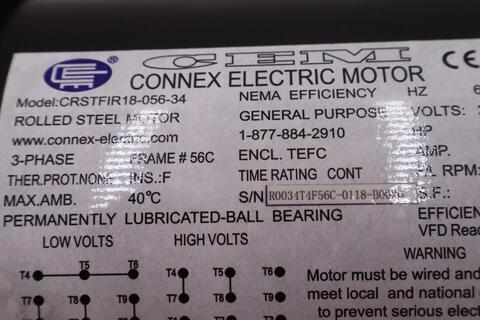 CONNEX ELECTRIC crstfir18-056-34 / crstfir18-056-34 (NEW) Stock 613-A - Image 6