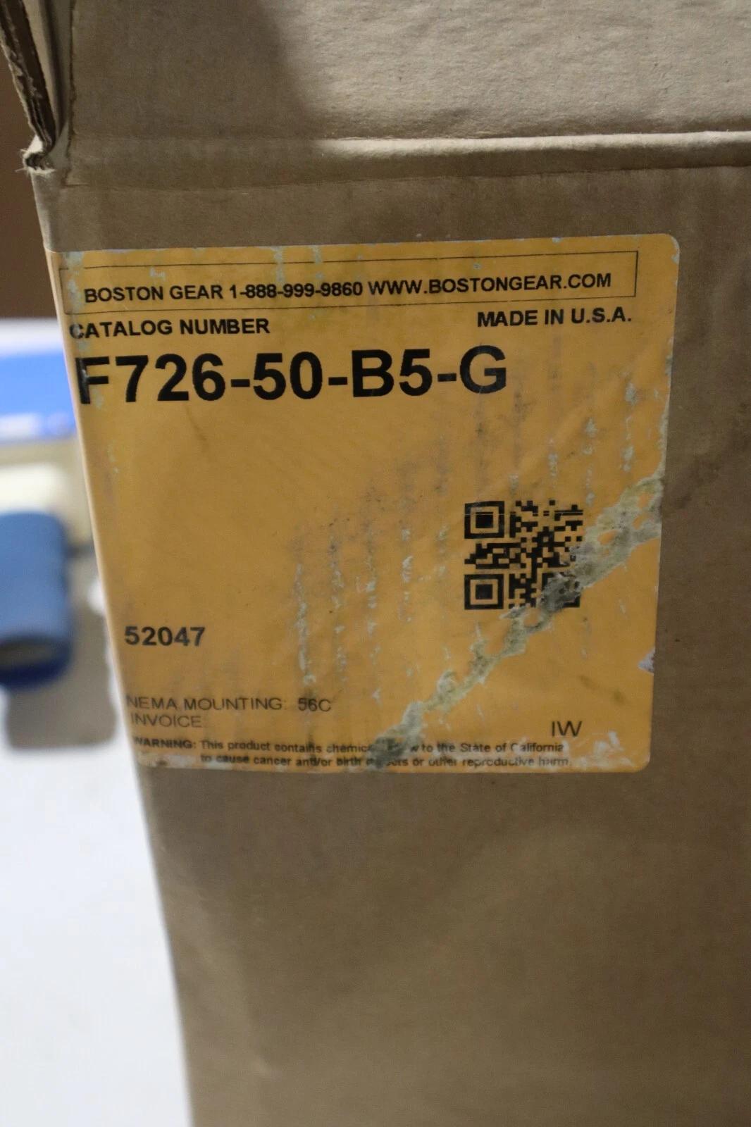 Boston Gear F726-50-B5-G Reducer NEW IN BOX STOCK G154 - Image 4