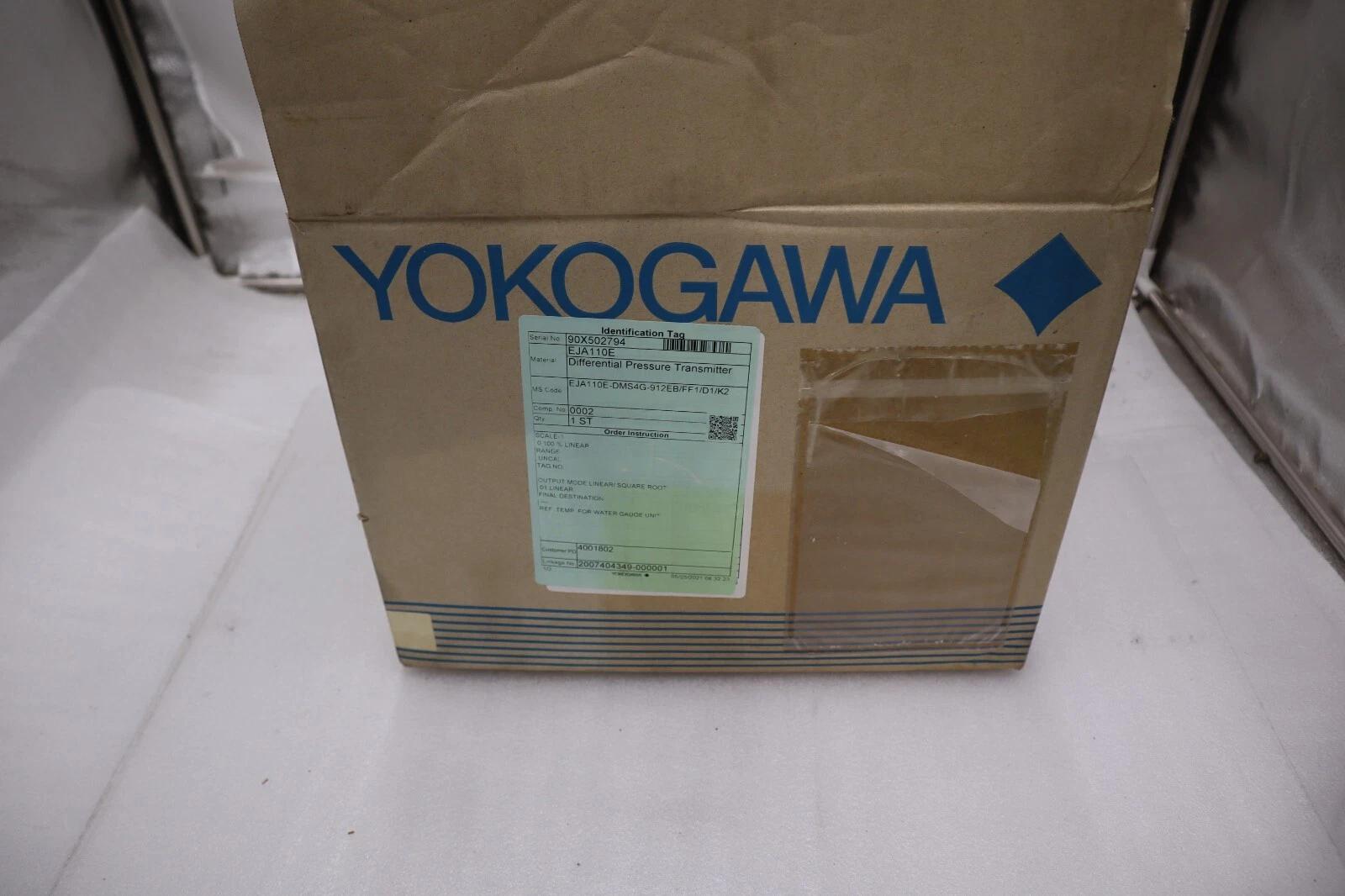 YOKOGAWA EJA110E-DMS4G-912EB/FF1/D1/K2 - EJA110E DIFFERENTIAL TRANSMITTER NEW - Image 1