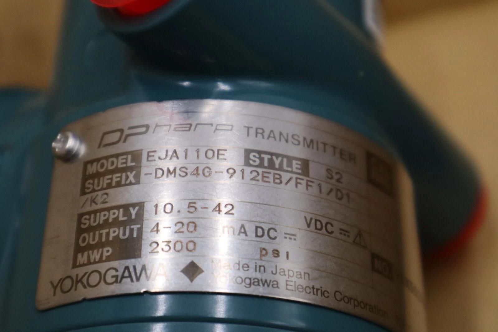 YOKOGAWA EJA110E-DMS4G-912EB/FF1/D1/K2 - EJA110E DIFFERENTIAL TRANSMITTER NEW - Image 2