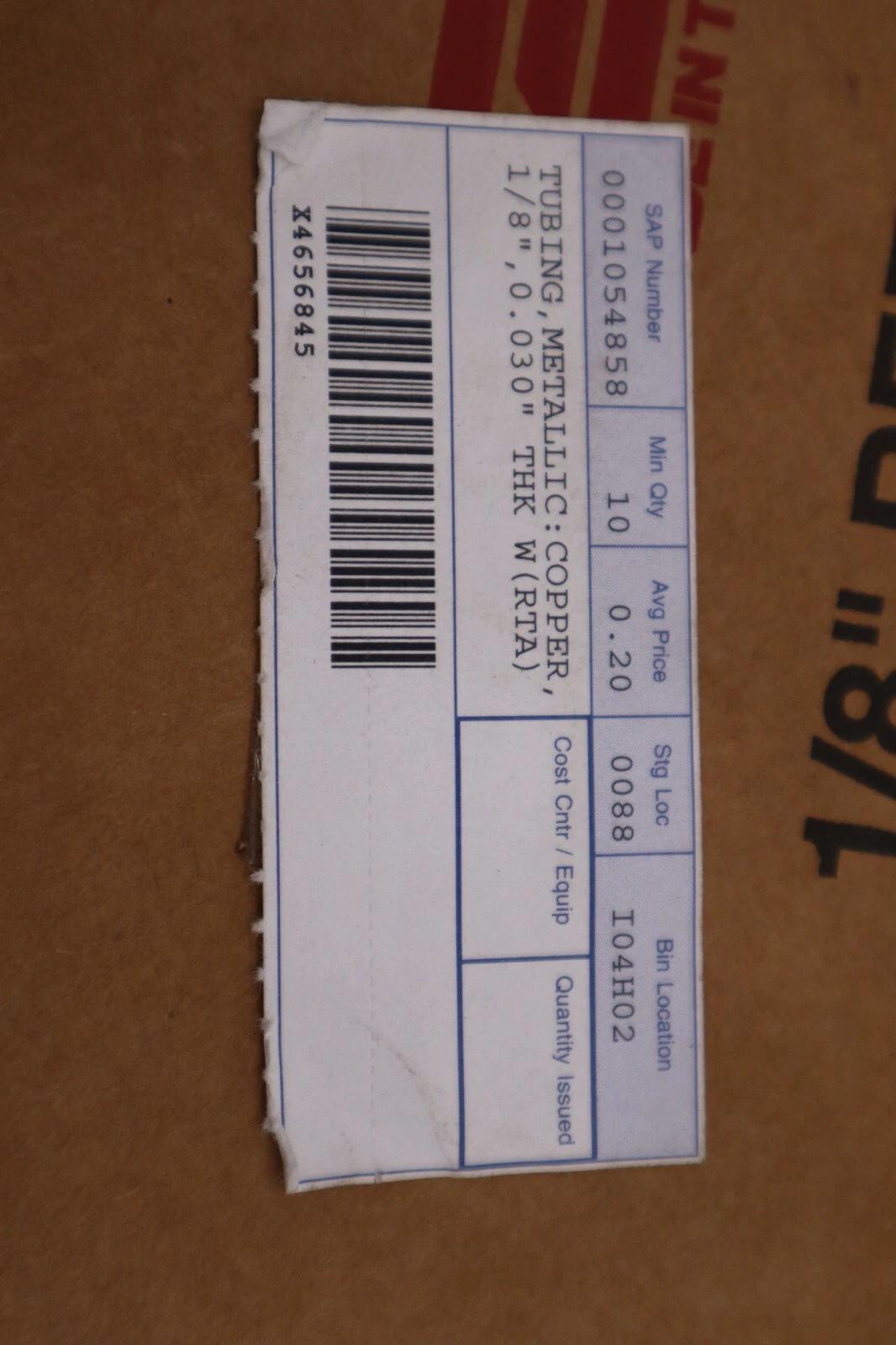 NEW IN BOX Cerro 1/8" Copper Refrigeration Tubing 50' STOCK H303 - Image 4