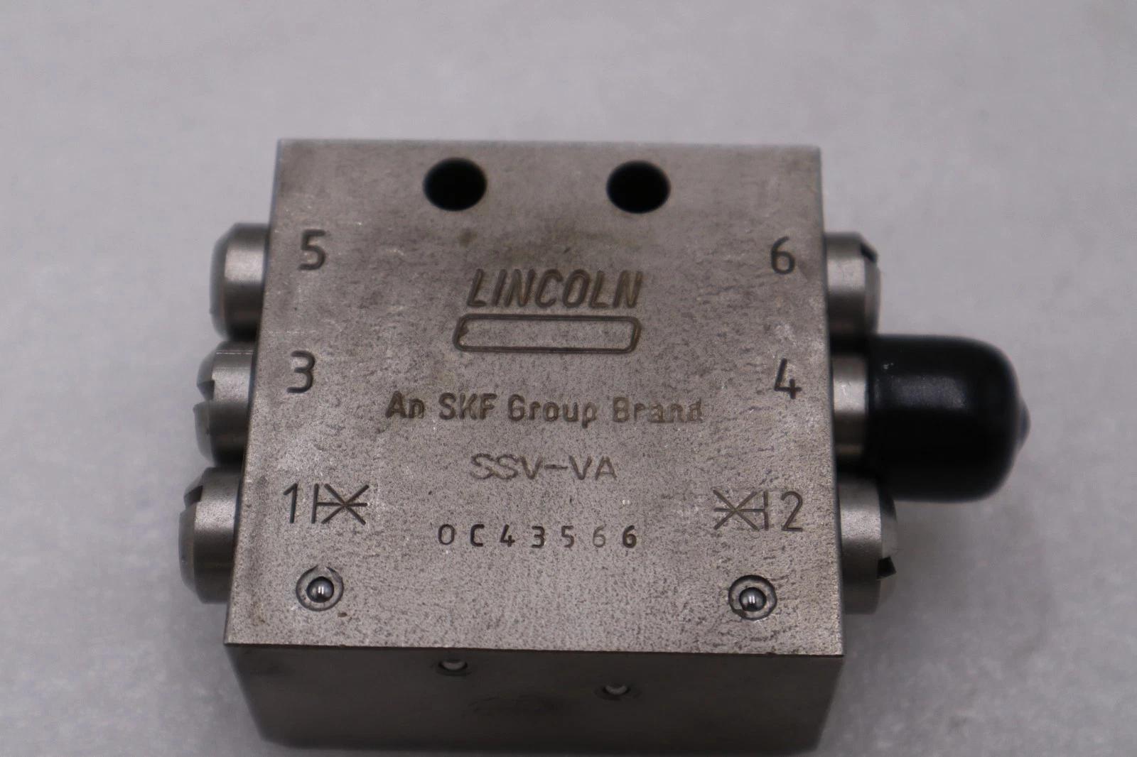 LINCOLN SKF SSV-VA 0C43566 DIVIDER VALVE BLOCK STOCK H1032A - Image 2