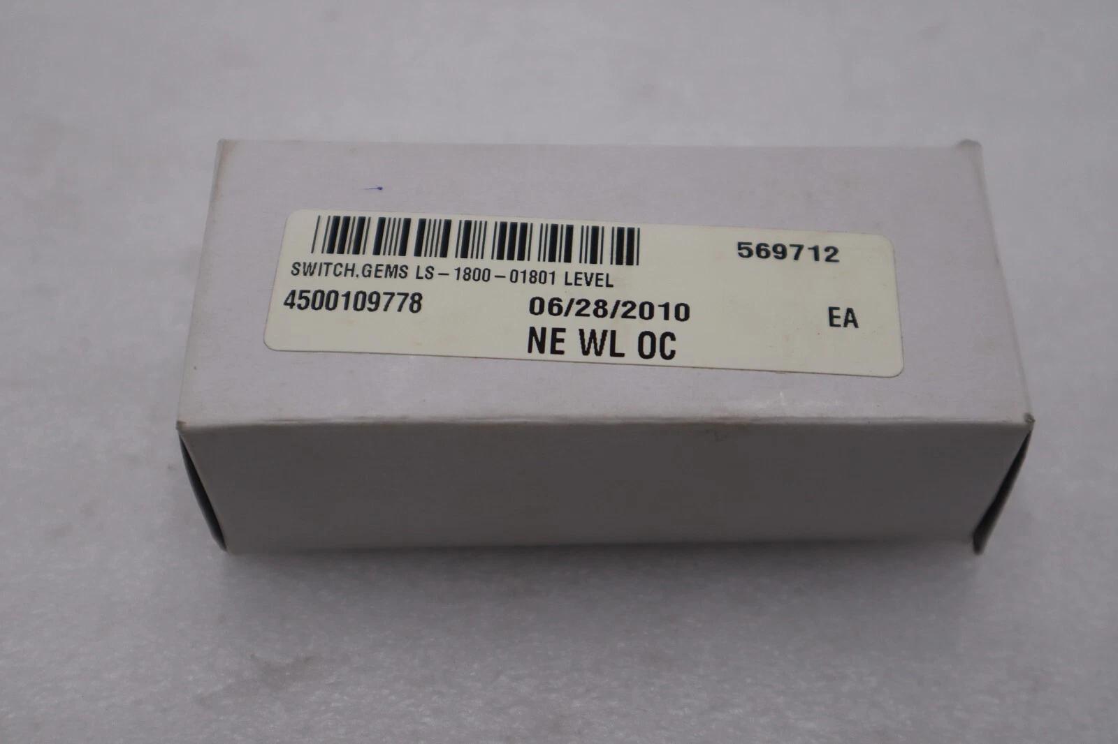New open box gems sensors 01801 level switch stock g796a - Image 2