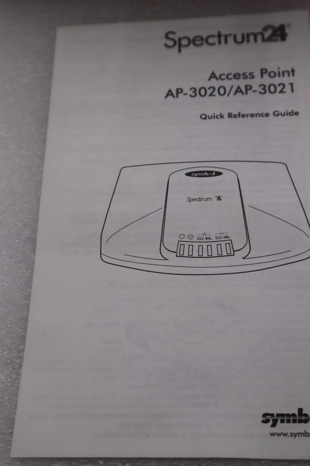 Symbol spectrum 24 ethernet access point, ap-3020-500-us, 10base-t, rj-45 2687 - Image 3