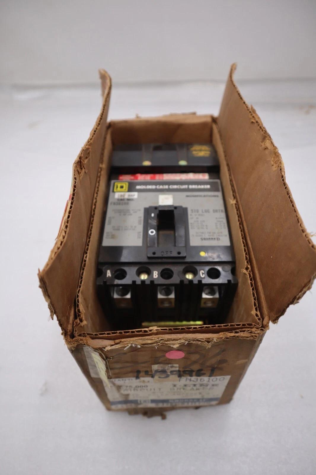 NEW IN BOX Square D FH36100 Circuit Breaker STOCK H158 785901241409 - Image 1