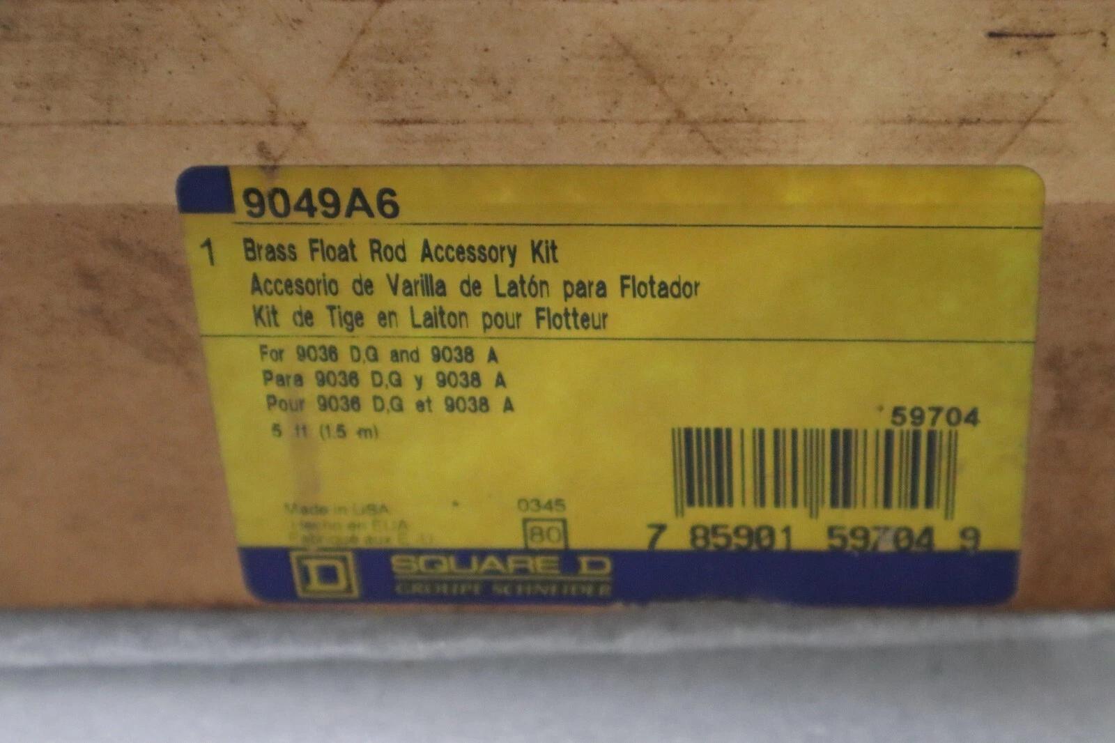 Square D Schneider 9049A6 Brass Float Rod Accessory Kit NEW IN BOX STOCK H782 - Image 1
