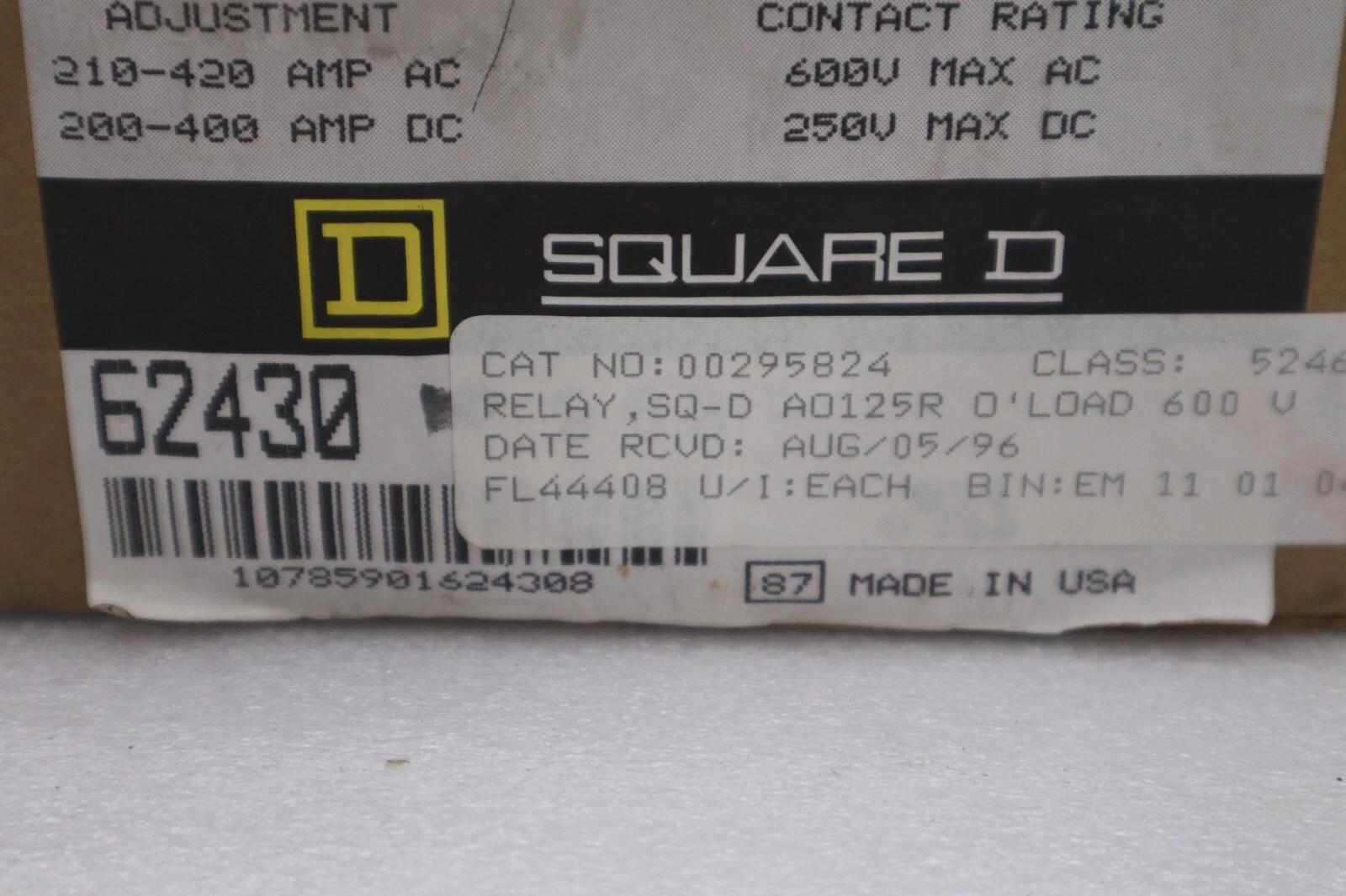 New schneider electric 9055 ao-125r/ 9055a0125r current relay Magnetics #g552a - Image 3