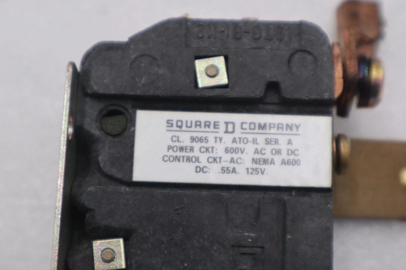 NEW OPEN BOX Square D 9065AT0-1L Thermal Overload Relay, 600V, 50A STK G990A - Image 3