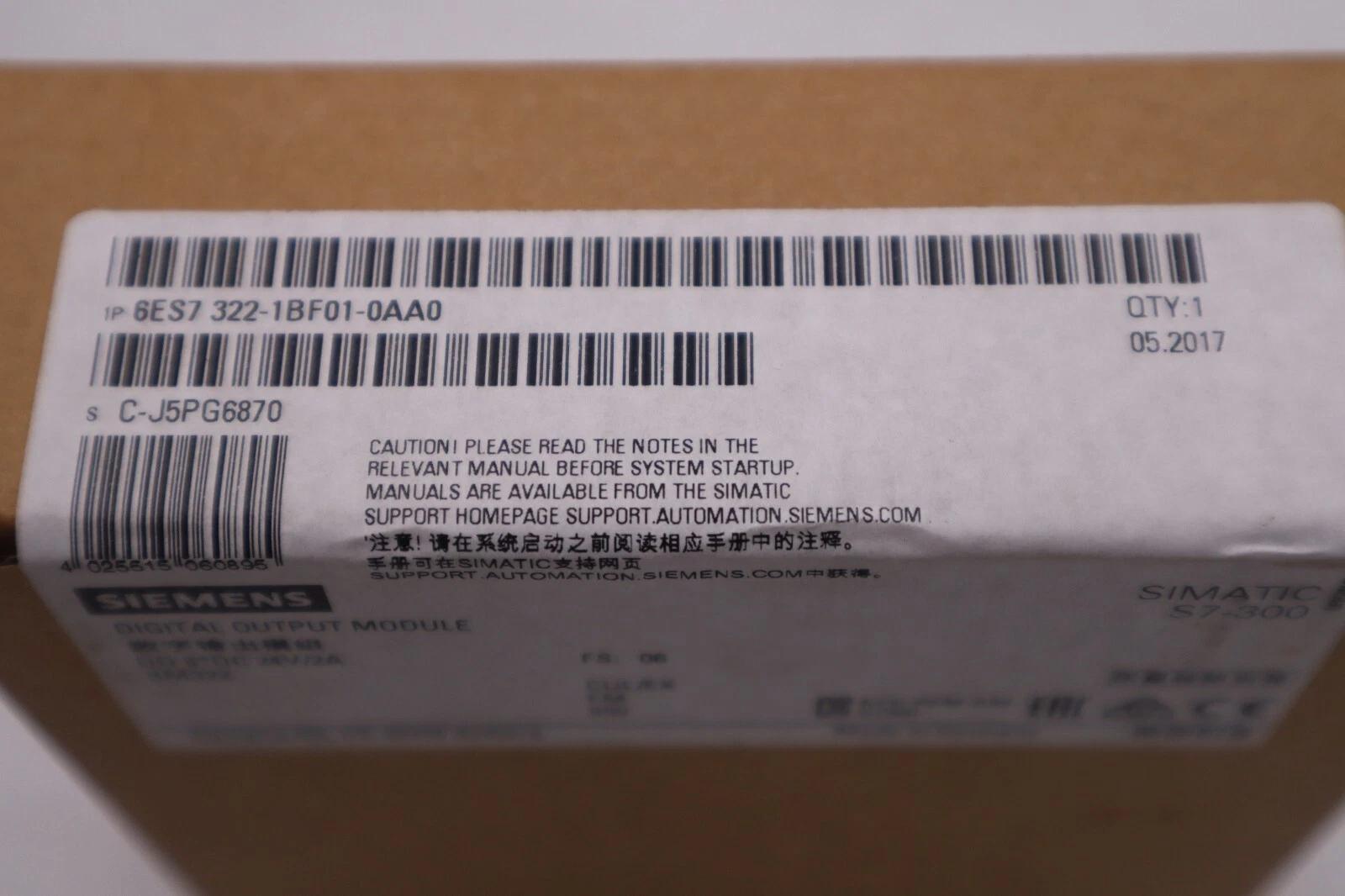 Siemens 6es7 322-1bf01-0aa0 simatic s7-300 new sealed unit stock g385a - Image 2
