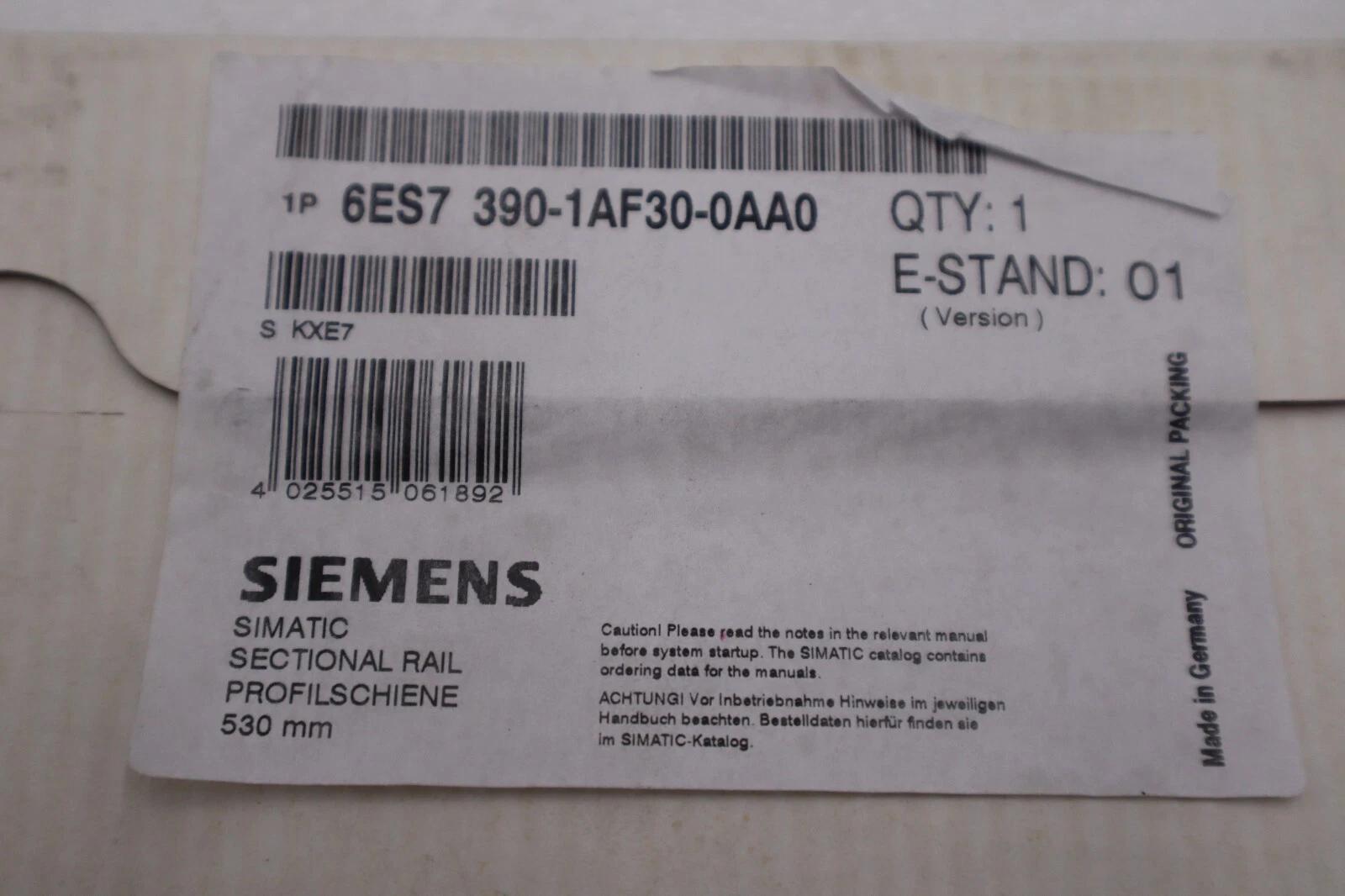 Siemens 6es7390-1af30-0aa0 mounting bracket new unit stock g295a - Image 2