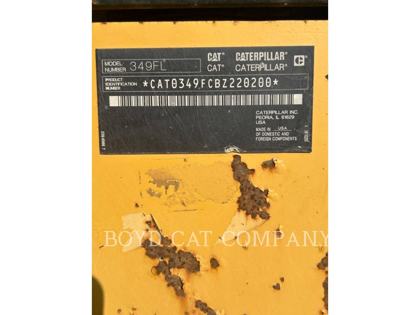 Caterpillar 349FL, Crawler Excavator, 3924 hours, S/N: BZ220200, 2018 - Image 6