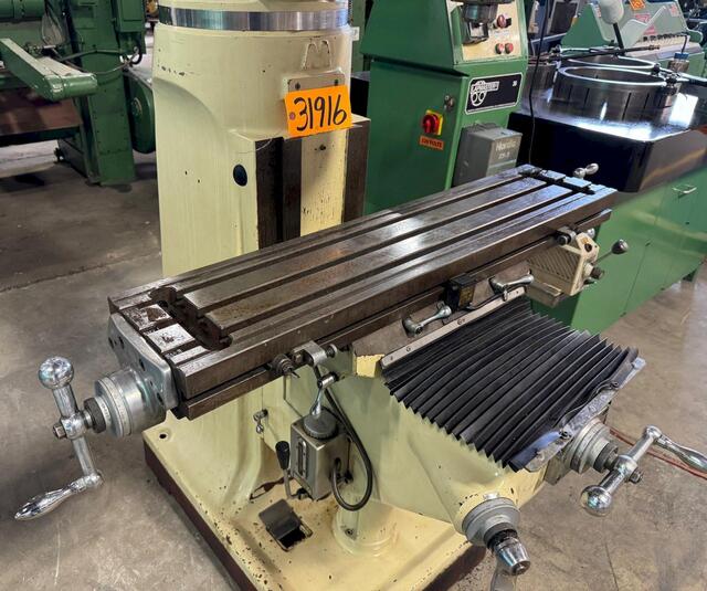 Chevalier #FM-3VS, vertical mill, 3 HP, V-Speed, 9" x42"power feed table, digital read out - Image 7