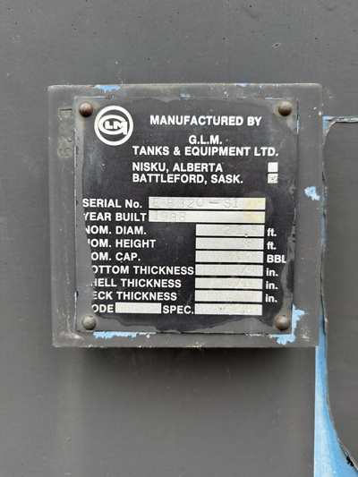 500 bbl Pop Tank, 1988 - Image 3